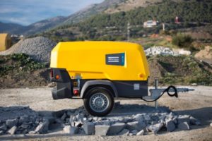 Atlas Copco 8 series mobile air compressor