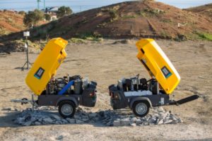 Atlas Copco 8 series mobile air compressor