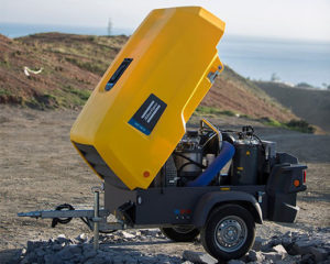 atlas copco E Air electric mobile compressor