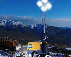 Atlas Copco metal halide portable light tower